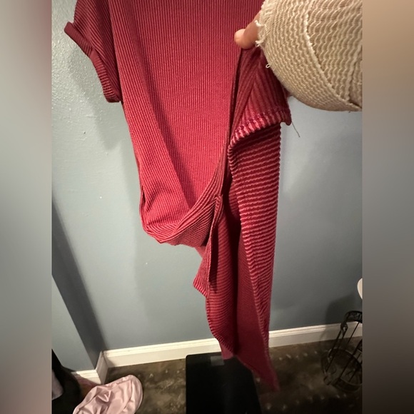 Sweet Adelyn Rose Ribbed Dress with Pockets -comfortable fit with slits in sides - Picture 9 of 11